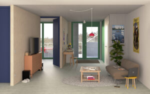 Haus B 4,5 Zimmer Wohnung Blick Richtung Eingang